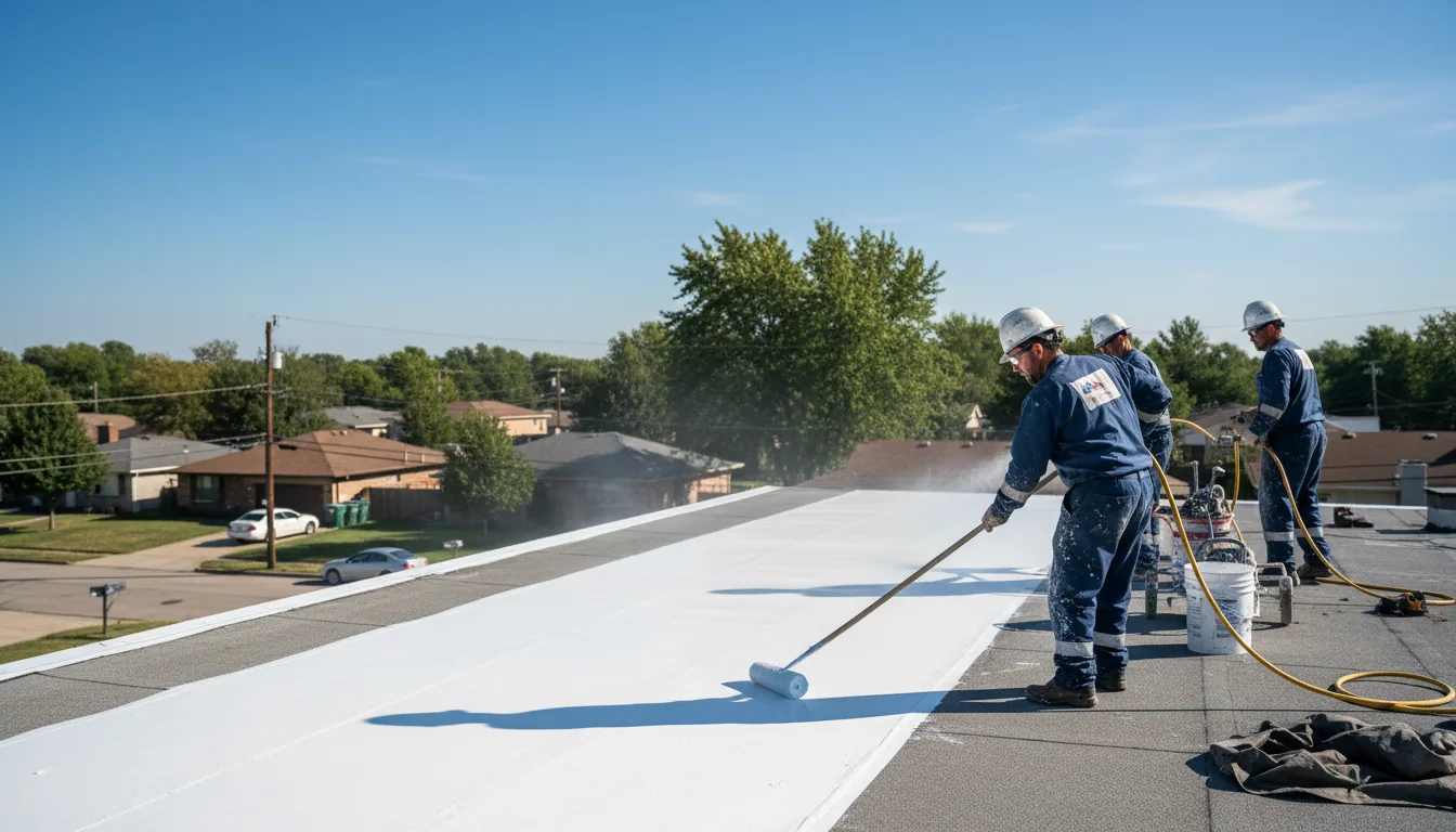 Commercial roof coating in Buckholts, TX near me